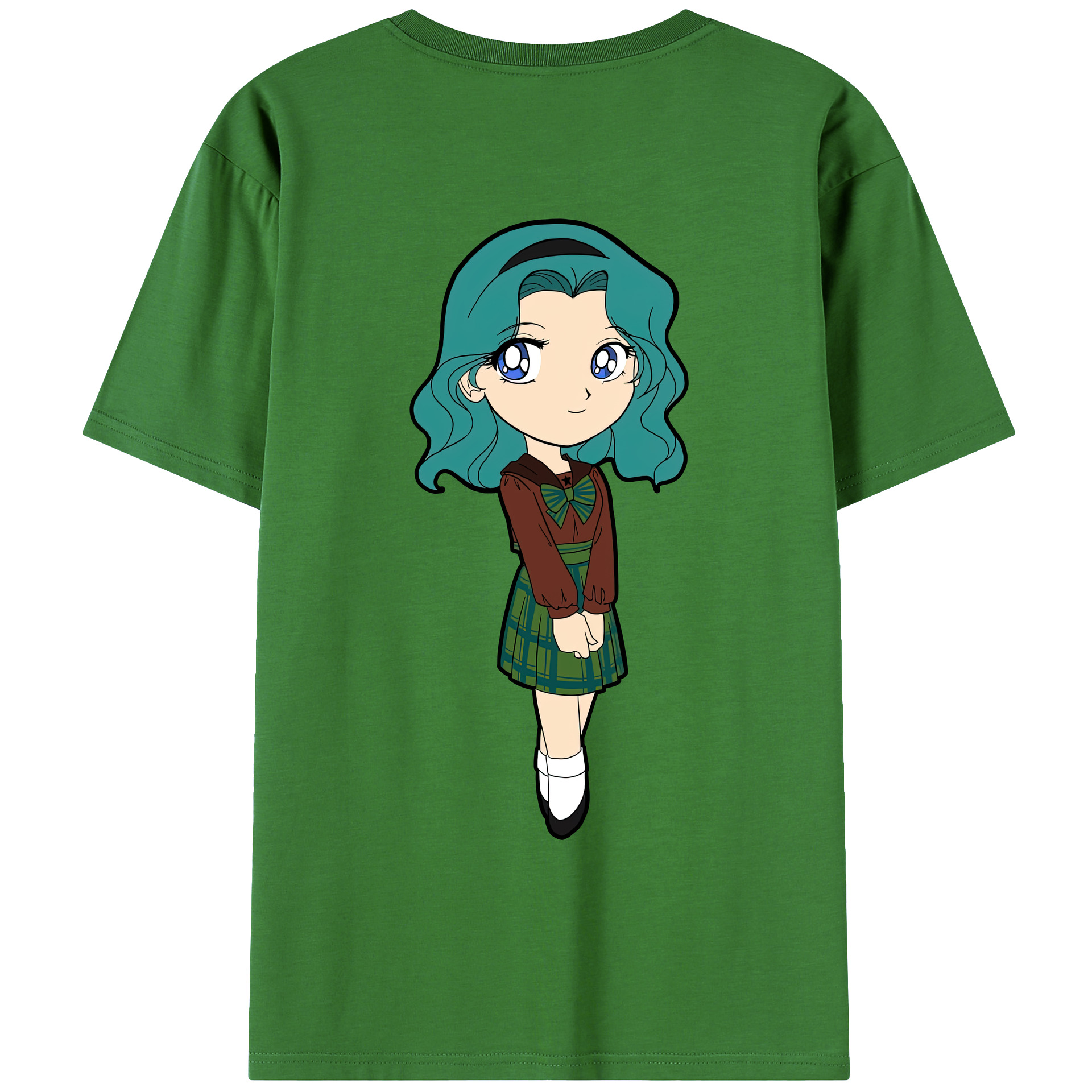 （画像用） 美少女戦士セーラームーン 海王 みちる（かいおう みちる） Sailor Moon Kaiou Michiru レディース半袖Tシャツ(バックプリント)